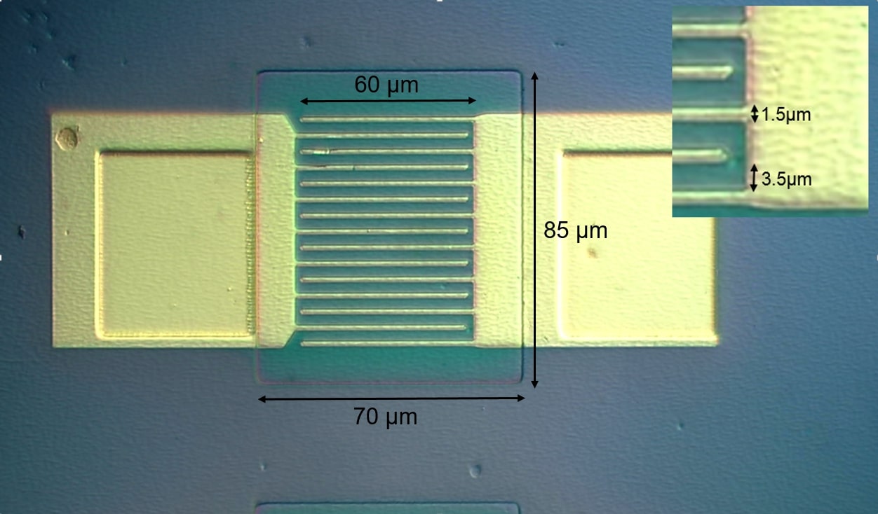 MSM photodetector